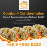 Combo 4 Continentales con Delivery Gratis