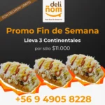 Promo Fin de Semana - Continental (3) con Delivery Gratis