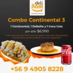 Combo Continental 3 - Continental + Delisillo + Coca Cola