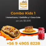 Combo Kids 1 (1 Americano + 1 Delisillo + 1 Coca Cola)