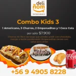Combo Kids 3 (1 Americanos + 3 Churros + 2 Empanaditas + 1 Coca Cola)